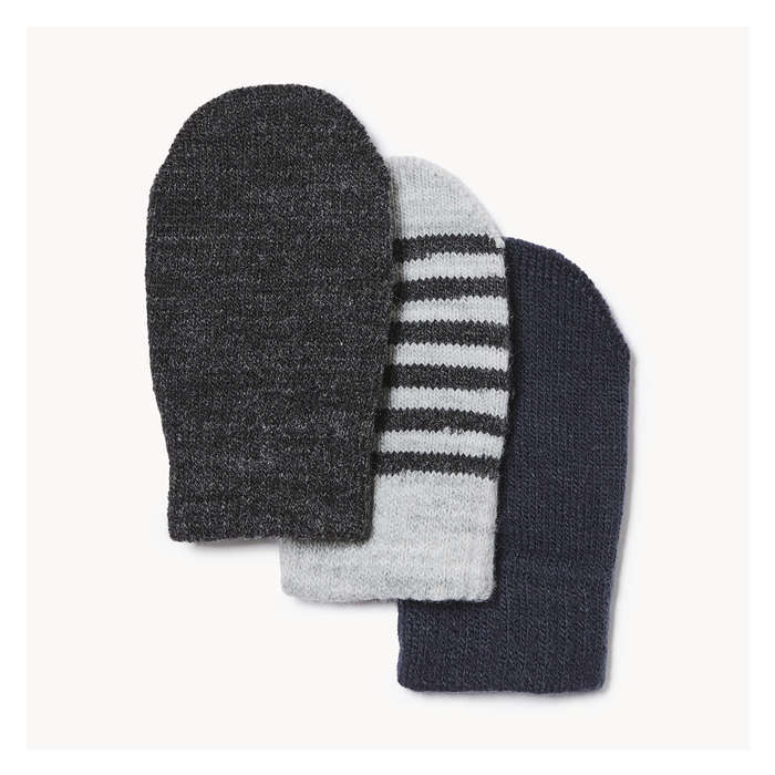 Baby Boys' 3 Pack Mittens